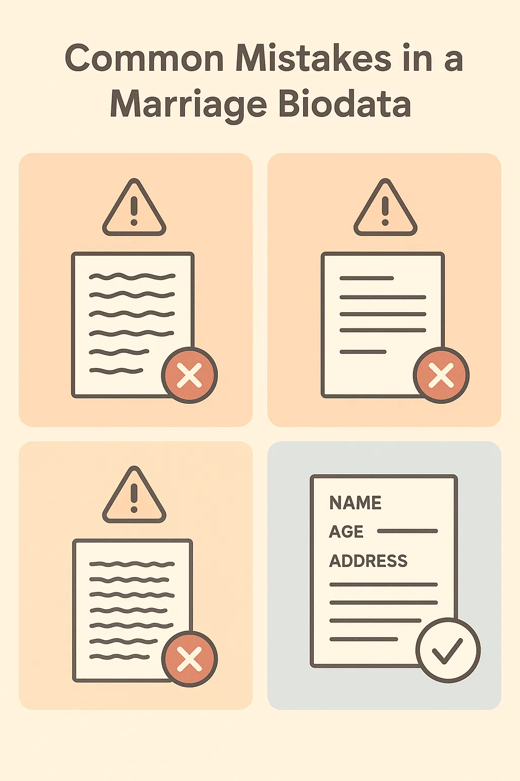 Top 15 Marriage Biodata Mistakes to Avoid: Common Errors and Solutions