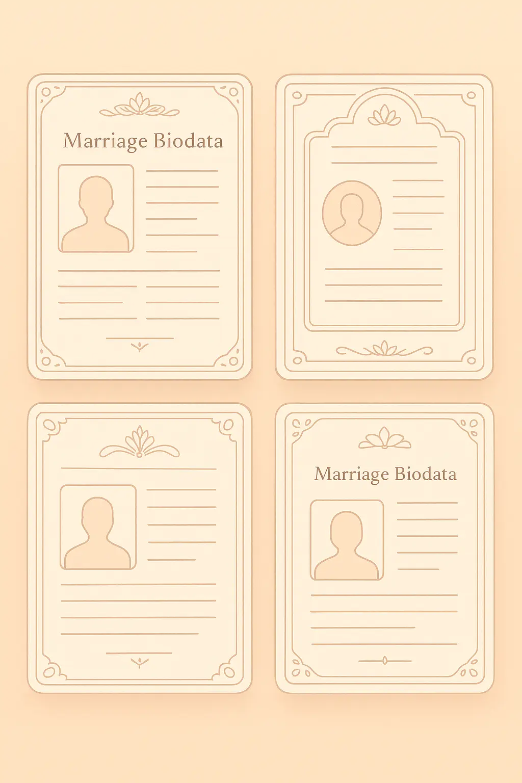 Best Biodata Templates for Indian Marriages: Free Professional Designs