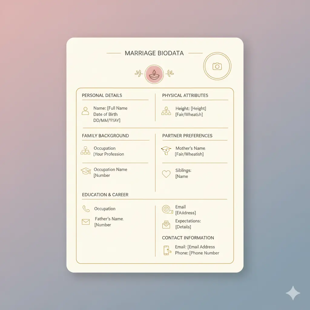 Complete Guide to Marriage Biodata Format: Create Professional Biodata in 2026